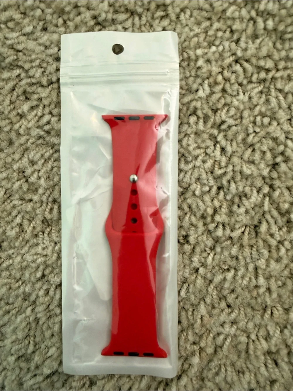 Red Silicone Smartwatch Band Replacement for Apple Watches